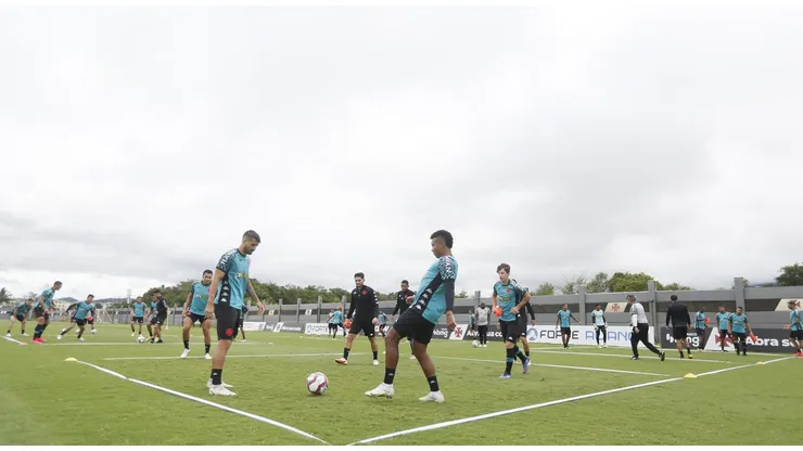 Jogadores em treinamento no CT Moacyr Barbosa. Foto: Rafael Ribeiro / Vasco