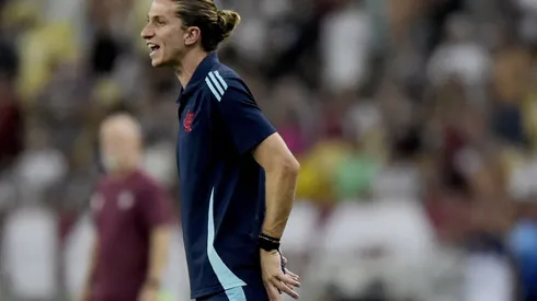 Filipe Luís, técnico do Flamengo. Foto: Alexandre Loureiro/AGIF