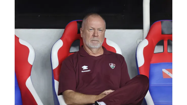 Mano Menezes técnico do Fluminense durante partida contra o Águia de Marabá no estádio Mangueirão pelo campeonato Copa Do Brasil 2025. Foto: Fernando Torres/AGIF