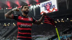 RJ Gabigol é o maior artilheiro do Flamengo no Carioca neste século. Foto: Thiago Ribeiro/AGIF- RIO DE JANEIRO - 02/10/2024 - COPA DO BRASIL 2024, FLAMENGO X CORINTHIANS - Gabigol jogador do Flamengo comemora gol anulado pelo VAR(recurso de video) durante partida contra o Corinthians no estadio Maracana pelo campeonato Copa Do Brasil 2024. Foto: Thiago Ribeiro/AGIF