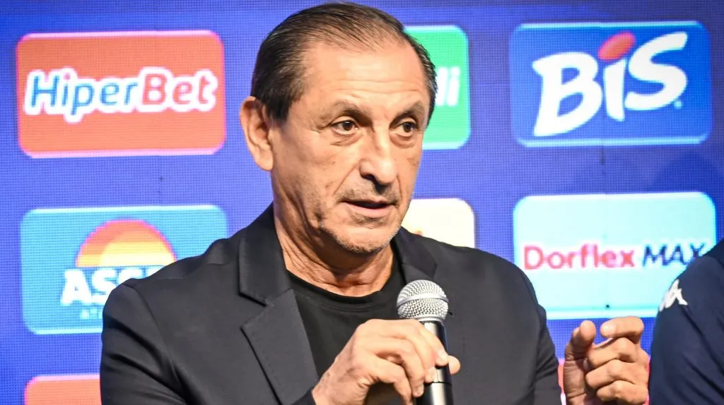 Ramón Díaz durante coletiva. Foto: Diego Soares/Ag.Paulistão