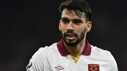 Lucas Paquetá durante partida entre West Ham e Bournemouth, pela Premier League, em 2024. Foto: Mike Hewitt