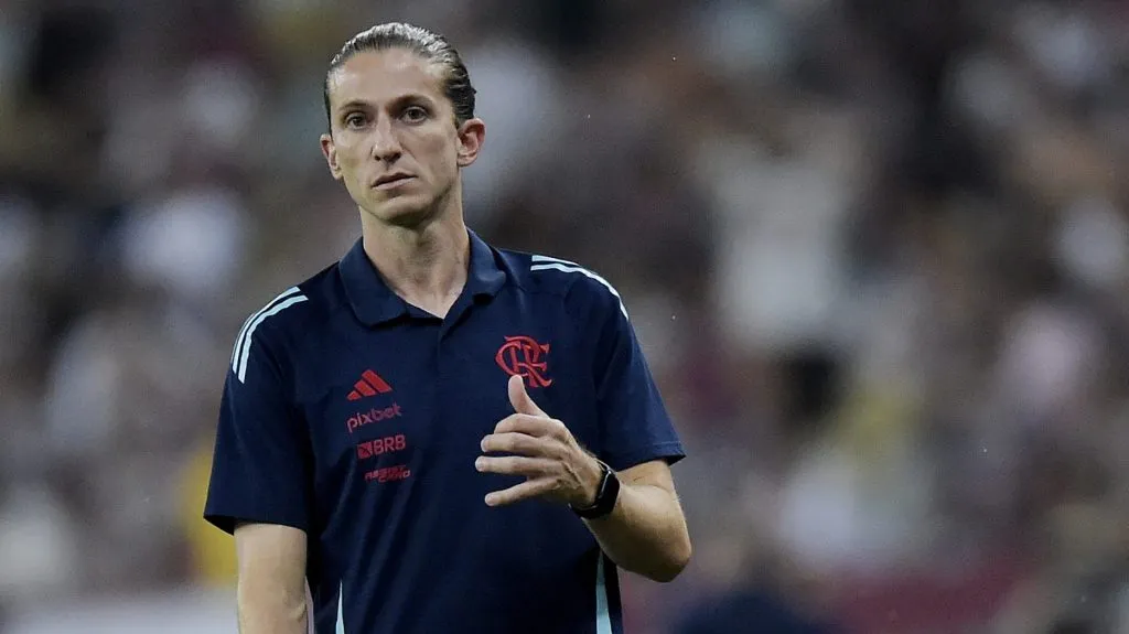 Filipe Luís, técnico do Flamengo. Foto: Alexandre Loureiro/AGIF