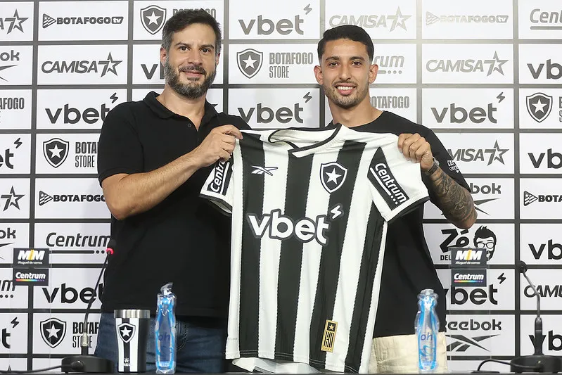 Santiago Rodríguez durante sua apresentação no Botafogo. Foto: Vitor Silva/Botafogo