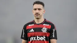 Léo Ortiz, jogador do Flamengo, durante partida contra o Vasco, pelo Campeonato Carioca. Foto: Thiago Ribeiro/AGIF.