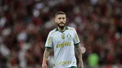 Zé Rafael jogador do Palmeiras durante partida contra o Flamengo no estádio Maracanã pelo campeonato Brasileiro A 2024. Foto: Thiago Ribeiro/AGIF