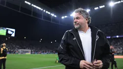 SP - SAO PAULO - 25/07/2023 - COPA DO BRASIL 2023, CORINTHIANS X SAO PAULO - Julio Casares presidente do Sao Paulo durante partida contra o Corinthians no estadio Arena Corinthians pelo campeonato Copa do Brasil 2023. Foto: Ettore Chiereguini/AGIF