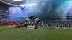 Vista geral da Arena para a partida entre Grêmio e Internacional, pelo Campeonato Gaúcho. Foto: Liamara Polli/AGIF.