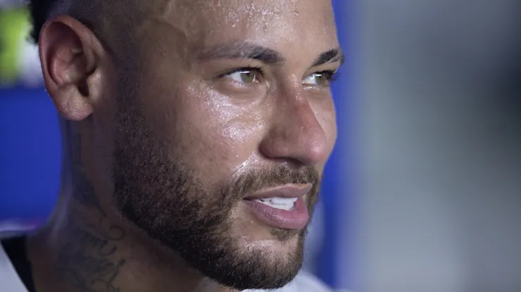 Neymar em ação pelo Peixe no Paulistão