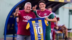 Romerito e Cano, ídolos do Fluminense. Foto: Marcelo Gonçalves/Fluminense