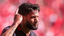 Juninho Capixaba durante jogo do Bragantino.