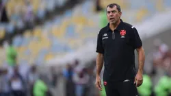 Carille, técnico do Vasco, durante partida contra o Flamengo, no Maracanã, pelo Campeonato Carioca. Foto: Thiago Ribeiro/AGIF.