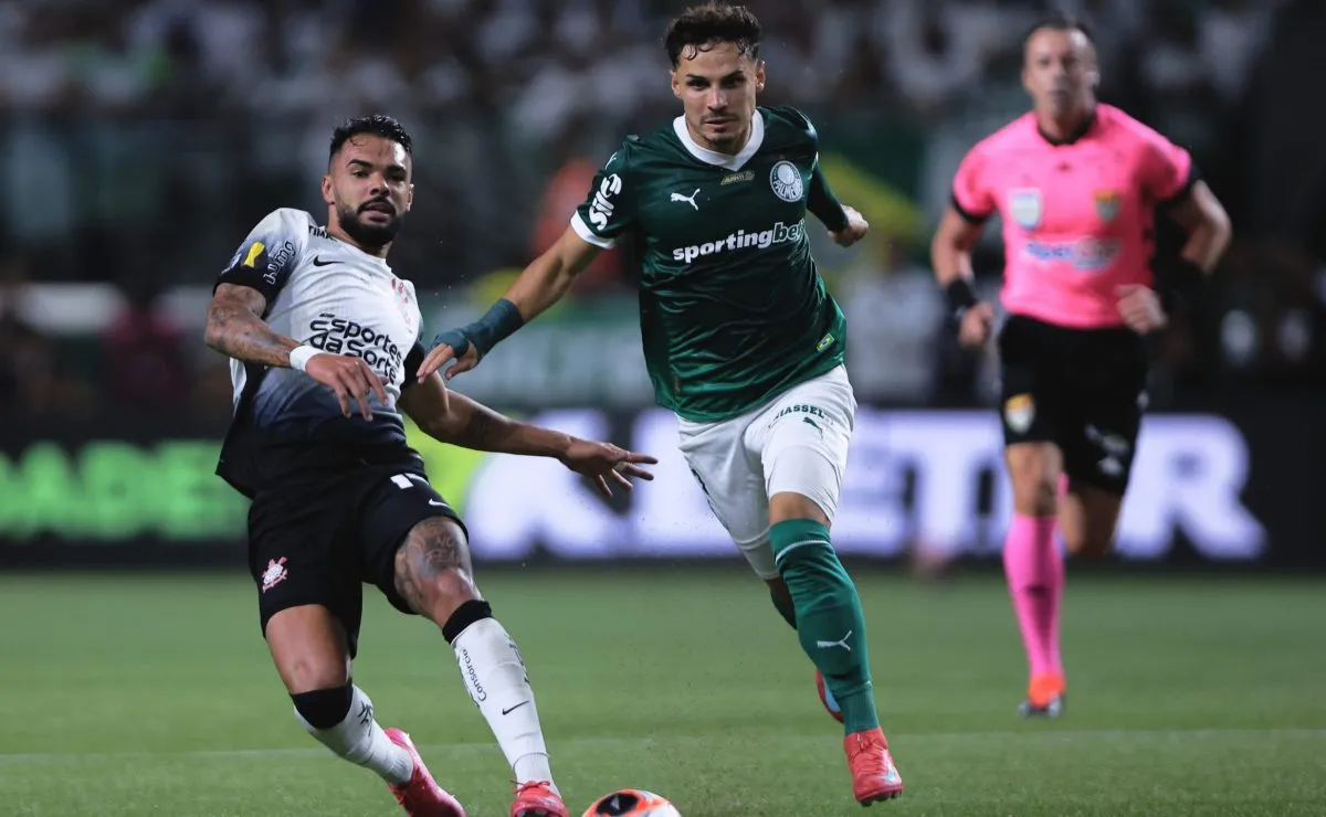 Corinthians vence o Palmeiras no 1° jogo da final do Paulistão