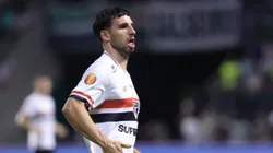 Calleri, jogador do São Paulo, durante partida contra o Palmeiras no estadio Arena Allianz Parque pelo campeonato Paulista 2025. Foto: Marcello Zambrana/AGIF