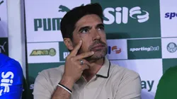 Abel Ferreira técnico do Palmeiras durante partida contra o Corinthians no estádio Arena Allianz Parque pelo campeonato Paulista 2025. Foto: Ettore Chiereguini/AGIF