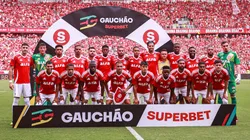 Jogadores do Internacional antes da decisão do Campeonato Gaúcho - Foto: Maxi Franzoi/AGIF