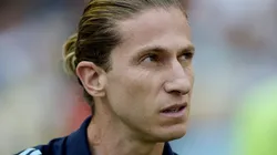 Filipe Luís durante partida contra o Fluminense, pelo Campeonato Carioca, no Maracanã.