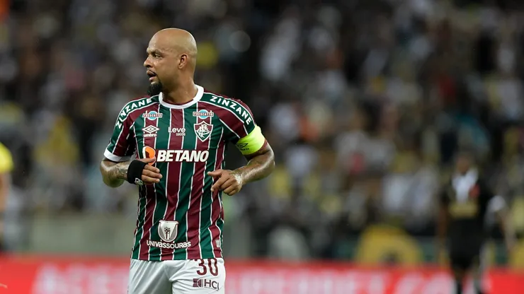 Felipe Melo, ex-jogador do Fluminense, durante partida contra o Vasco, pelo Campeonato Carioca de 2024. Foto: Thiago Ribeiro/AGIF.