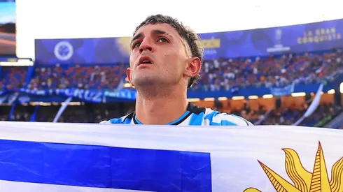 ASUNCION, PARAGUAY - NOVEMBER 23: Gastón Martirena of Racing Club celebrates after winning the Copa CONMEBOL Sudamericana 2024 Final between Racing Gastón Martirena, lateral-direitor do Racing-ARG - Foto: Buda Mendes/Getty Images