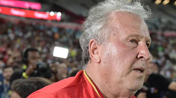 Zico durante partida no Jogo das Estrelas, no Maracanã, no final de 2024.