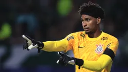 Goleiro Hugo Souza do Corinthians em jogo pelo Campeonato Paulista 2025. Foto: Ettore Chiereguini/AGIF