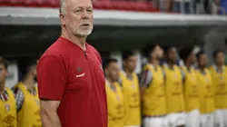 Mano Menezes técnico do Fluminense durante partida contra o Vasco no estádio Mane Garrincha pelo campeonato Carioca 2025. Foto: Mateus Bonomi/AGIF