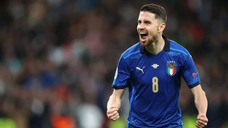 Jorginho em partida pela Itália. (Photo by Carl Recine - Pool/Getty Images)