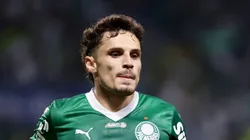 SP - SAO PAULO - 16/03/2025 - PAULISTA 2025, PALMEIRAS X CORINTHIANS - Raphael Veiga jogador do Palmeiras durante partida contra o Corinthians no estadio Arena Allianz Parque pelo campeonato Paulista 2025. Foto: Marcello Zambrana/AGIF