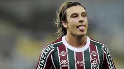 Canobbio, jogador do Fluminense, durante partida contra o Flamengo, pelo Campeonato Carioca. Foto: Alexandre Loureiro/AGIF.