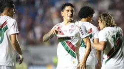 Germán Cano jogador do Fluminense comemora seu gol durante partida contra o Caxias no estádio Centenário pelo campeonato Copa Do Brasil 2025 - Foto: Luis Felipe Amorin/AGIF