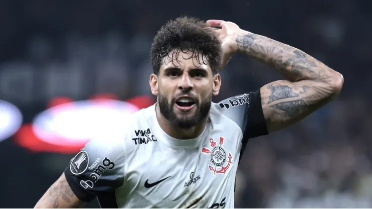 Yuri Alberto jogador do Corinthians comemora seu gol - Foto: Marcello Zambrana/AGIF