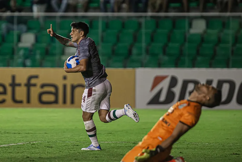Cano marcou 3 gols na goleada sobre o Oriente Petrolero. Foto: Marcelo Gonçalves/Fluminense FC