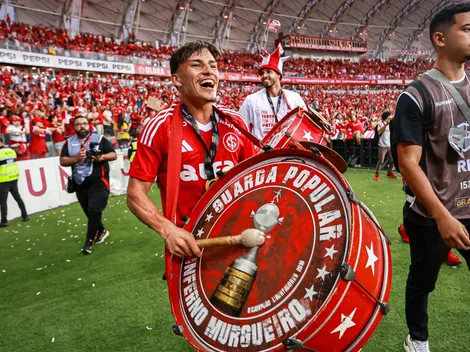 Torcida do Internacional enaltece comemoração de Bernabei após título do Gauchão