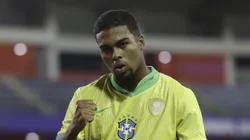 Gustavo durante partida da Seleção Brasileira Sub-20