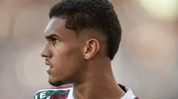 Riquelme Felipe jogador do Fluminense durante partida contra o Nova Iguaçu no estádio Maracanã pelo campeonato Carioca 2025. Foto: Thiago Ribeiro/AGIF