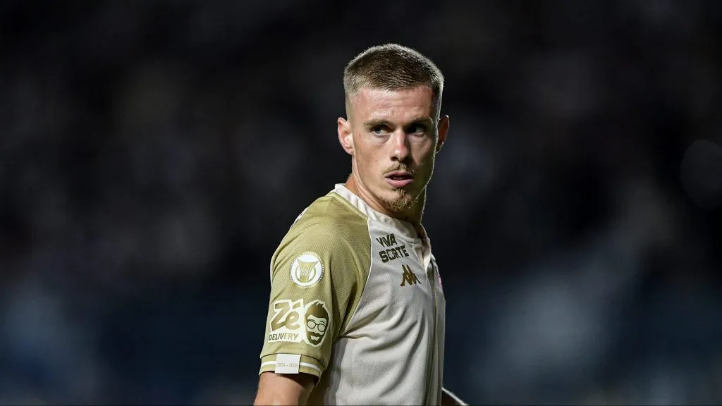 Maxime Dominguez jogador do Vasco durante partida contra o Bahia no estádio São Januário pelo campeonato Brasileiro A 2024. Foto: Thiago Ribeiro/AGIF