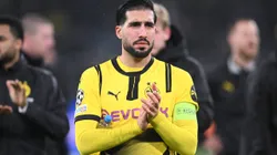 DORTMUND, GERMANY - JANUARY 29: Emre Can of Borussia Dortmund applauds the fans after the team's victory during the UEFA Champions League 2024/25 League Phase MD8 match between Borussia Dortmund and FC Shakhtar Donetsk at BVB Stadion Dortmund on January 29, 2025 in Dortmund, Germany. (Photo by Stuart Franklin/Getty Images)