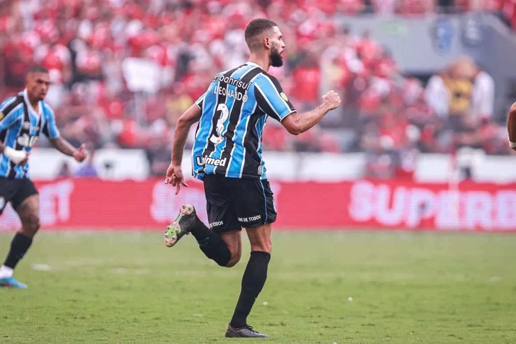 Wagner Leonardo marcou pelo Grêmio na final do Gauchão. Foto: Maxi Franzoi/AGIF
