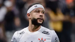 Memphis Depay, jogador do Corinthians durante partida contra o Universidad Central no estadio Arena Corinthians pelo campeonato Copa Libertadores 2025. Foto: Marcello Zambrana/AGIF
