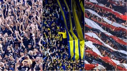 Torcidas da América Latina. Foto: Marcello Zambrana/AGIF; Marcelo Endelli/Getty Images