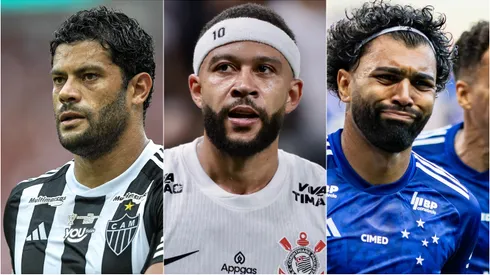 Estrelas do Brasileirão 2025. Foto: Thiago Ribeiro/Marcello Zambrana/Fernando Moreno/AGIF