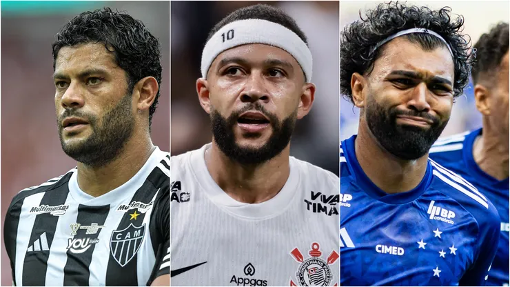Estrelas do Brasileirão 2025. Foto: Thiago Ribeiro/Marcello Zambrana/Fernando Moreno/AGIF