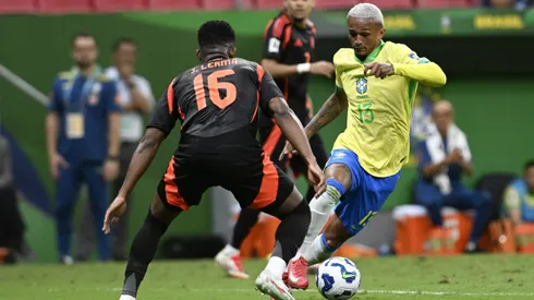 Wesley jogador do Brasil durante partida contra o Colombia. Foto: Mateus Bonomi/AGIF