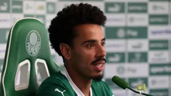 Lucas Evangelista foi apresentado oficialmente no Palmeiras - Foto: Cesar Greco/Palmeiras/by Canon
