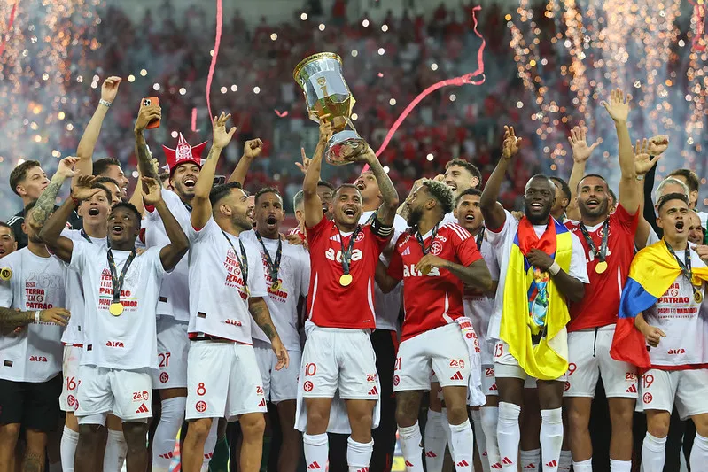 Internacional conquistou o título do Campeonato Gaúcho neste ano. Foto: Ricardo Duarte/Internacional