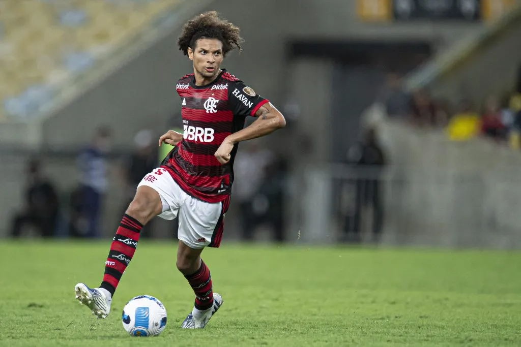 Volante se destacou com a camisa do Flamengo. Foto: Jorge Rodrigues/AGIF