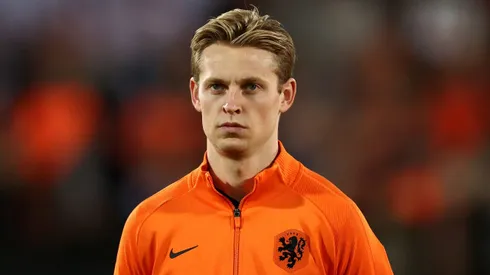 Frenkie de Jong em partida pela seleção da Holanda. (Photo by Dean Mouhtaropoulos/Getty Images)