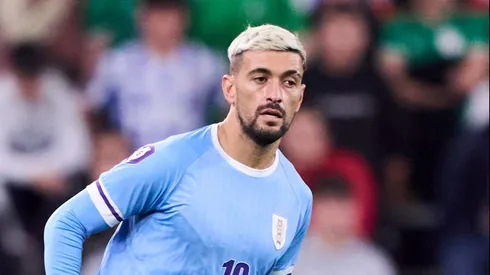 Arrascaeta em ação em partida da Celeste Olímpica