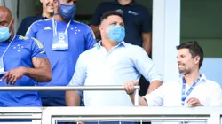 Ronaldo Fenomeno antes da partida contra o URT no estádio Independência pelo campeonato Mineiro 2022. Foto: Fernando Moreno/AGIF