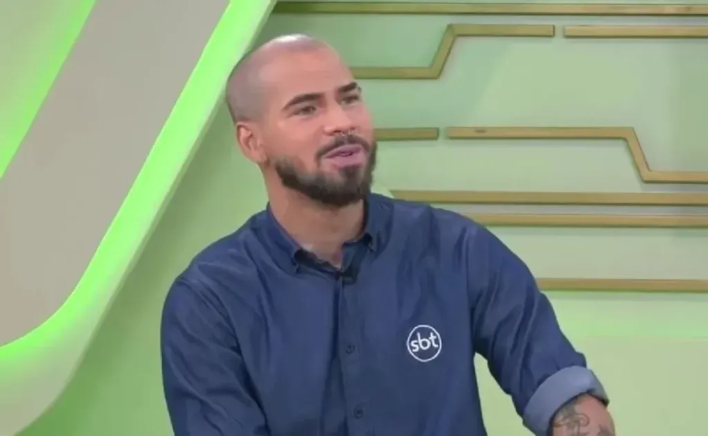 Foto: Reprodução / SBT – Pedrosa é setorista do Vasco da Gama.